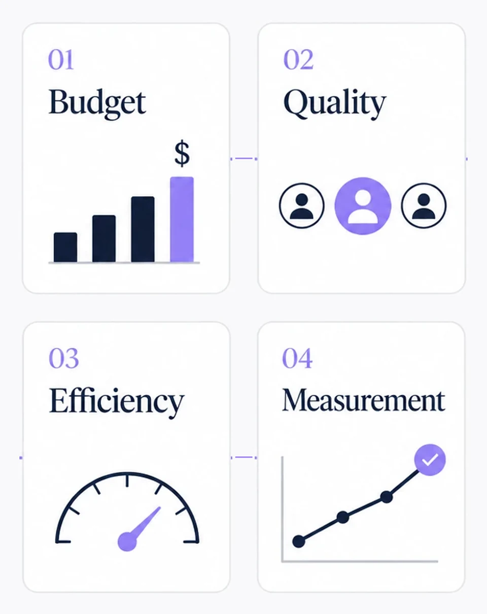 How TalentXi turns recruitment investment into hiring outcomes: budget visibility, applicant quality, operational efficiency, and measurement.